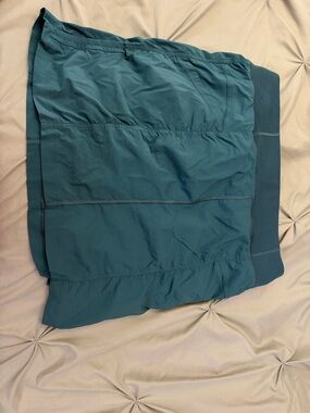 Teal Athletic Skirt with Wide Waistband
